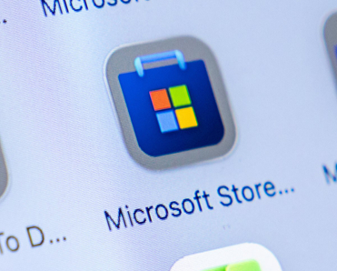 The Microsoft Store app open in the Windows application center.