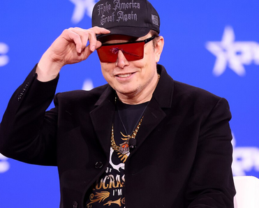 Musk at CPAC, 2025.