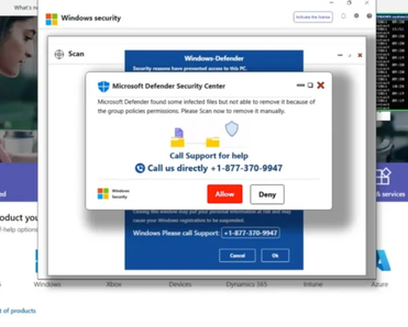 A Google scam virus that pretends to lock down your computer.