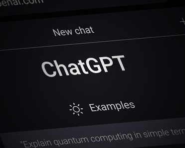 Webpage of ChatGPT on a smartphone.