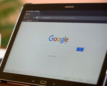 Chromium browser open to Google.