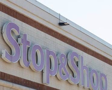 Stop &amp; Shop logo displayed on a building.