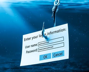 Login info attached to a large hook.