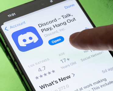 Discord open button.