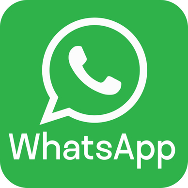 The neon green WhatsApp logo with white lettering