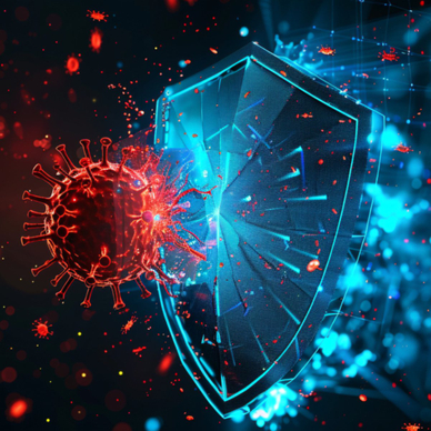 Virus being blocked