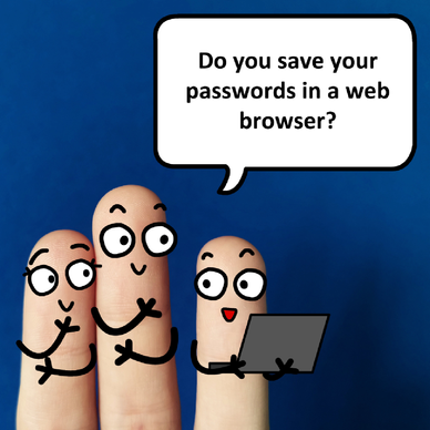 finger art do you save passwords in a browser 