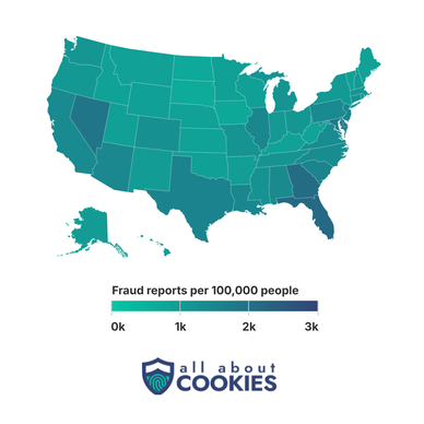 Fraud statistics map