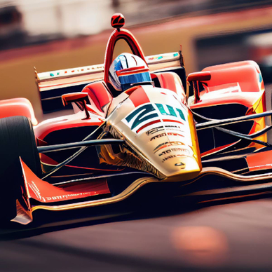 Indy 500 race day racecar concept