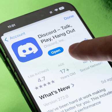Discord open button.