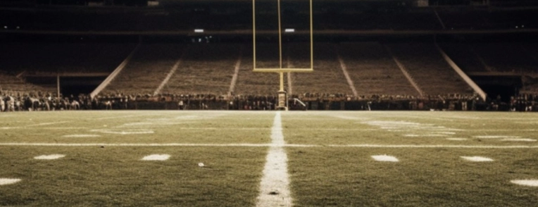 Football in a stadium