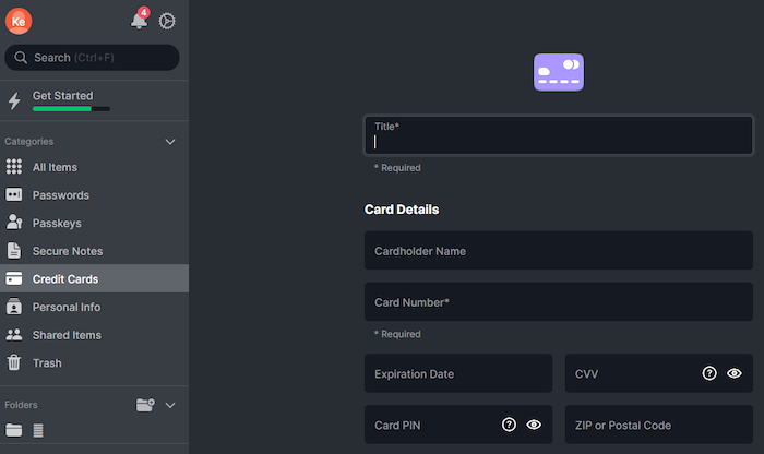 NordPass lets you easily and securely store your credit card information for quick autofill while shopping online.
