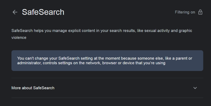 AdGuard VPN SafeSearch
