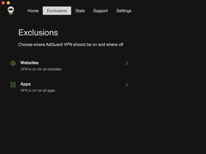 AdGuard Exclusions