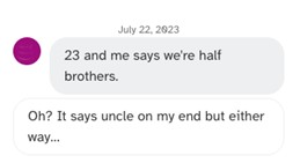 23andMe can connect you to unknown DNA relations