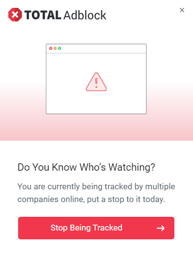 Total Adblock premium prompt. 