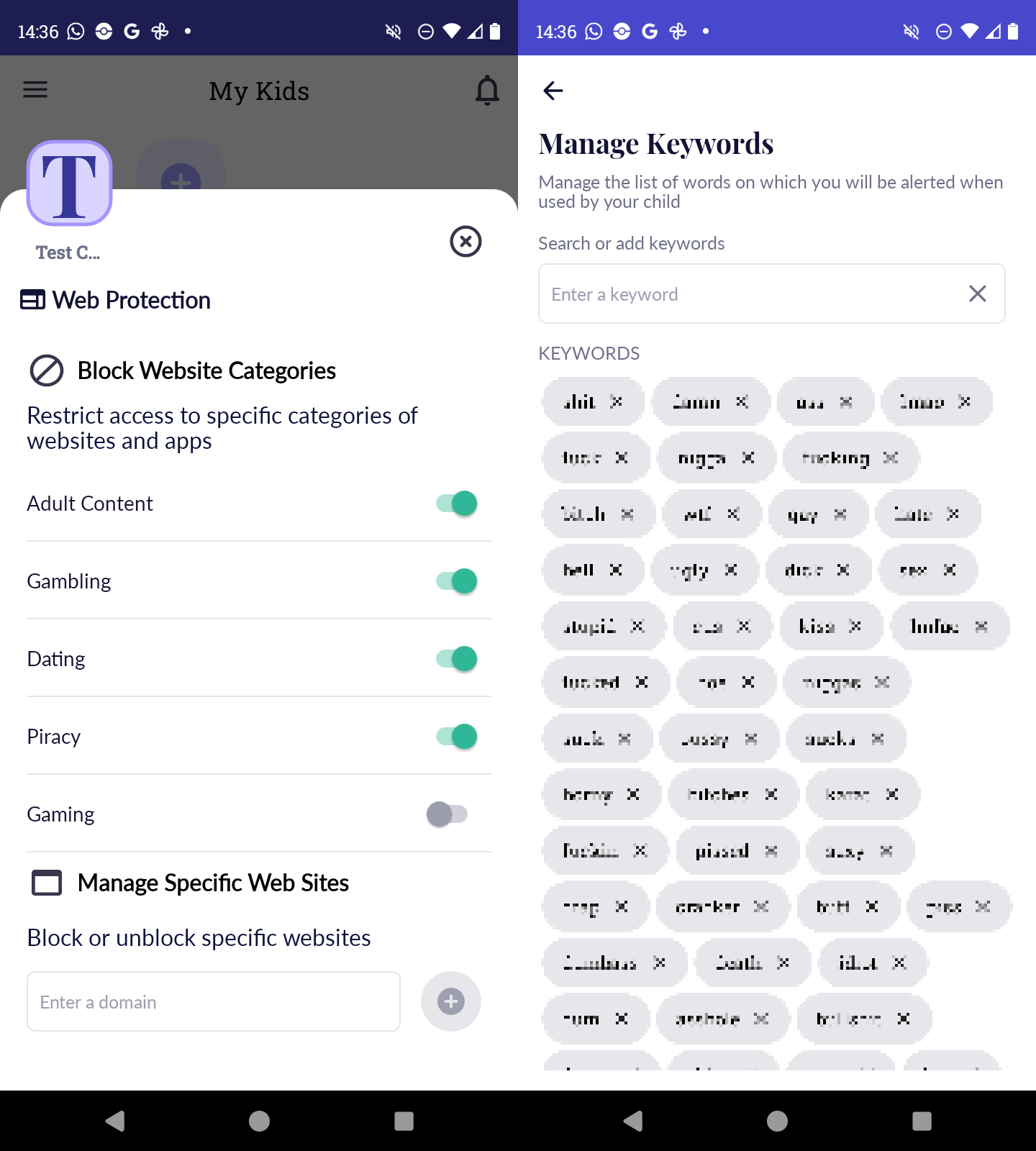 FamilyKeeper Content Filtering 