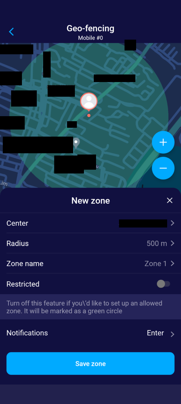 Eyezy Geo Fencing