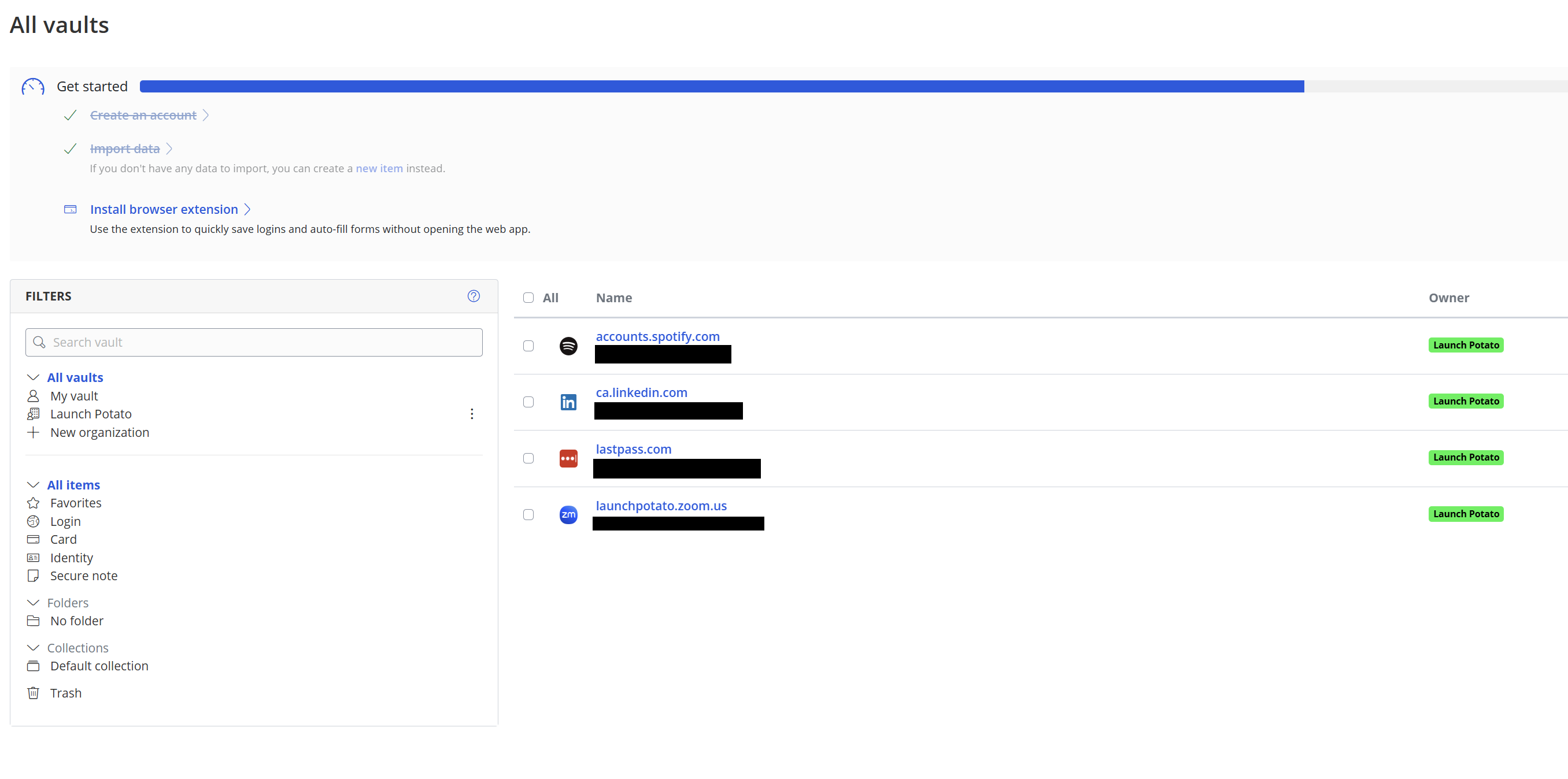Bitwarden dashboard tutorial