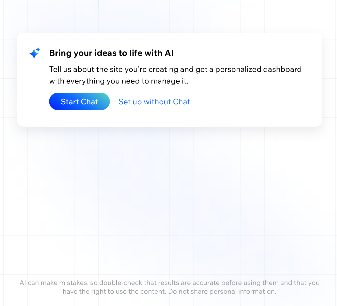 Wix AI tools screenshot for All About Cookies Wix review