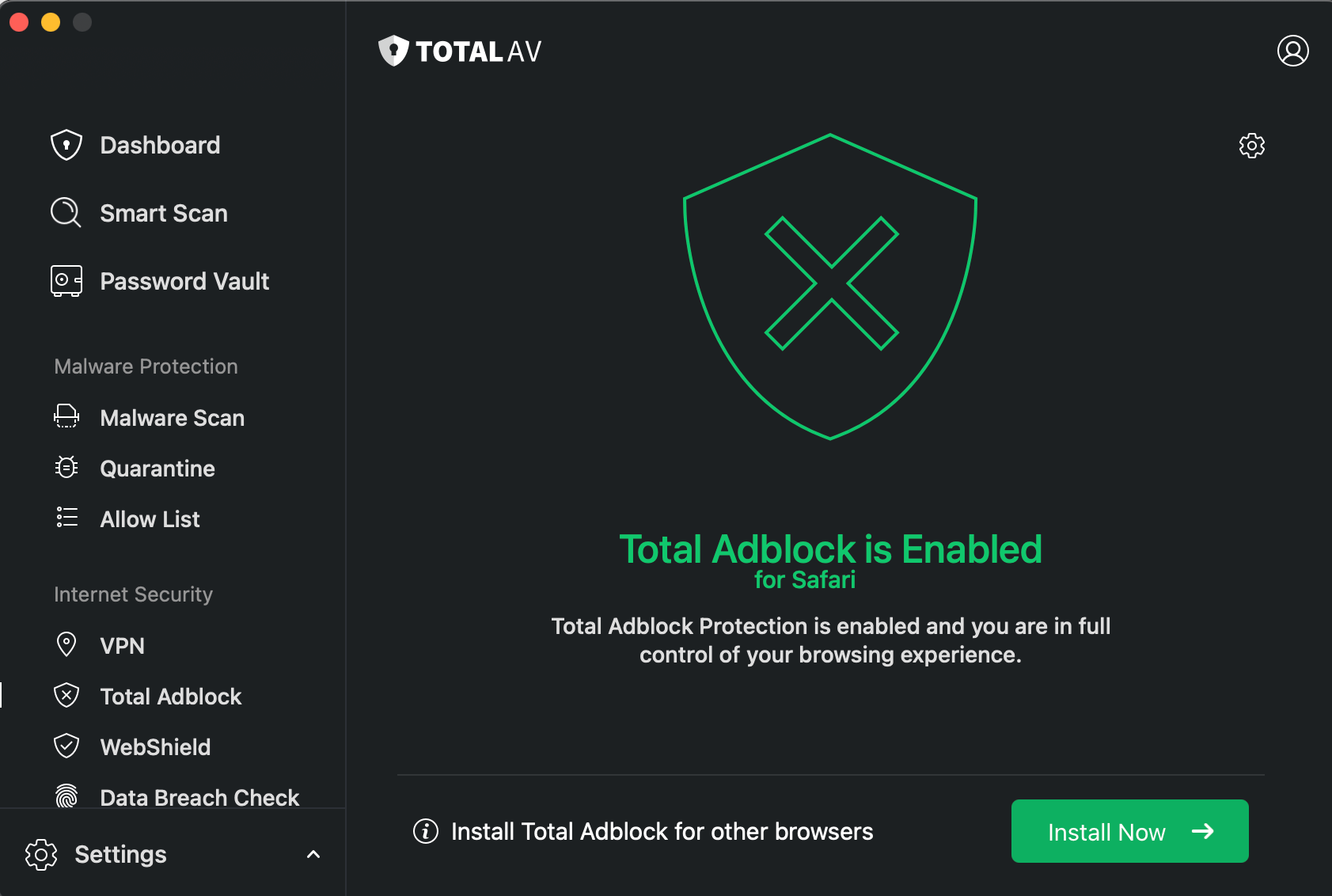 Block Netflix ads with Total Adblocker