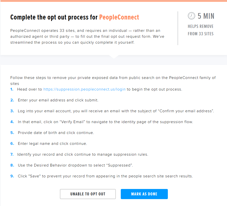HelloPrivacy tutorial on how to opt out of PeopleConnect