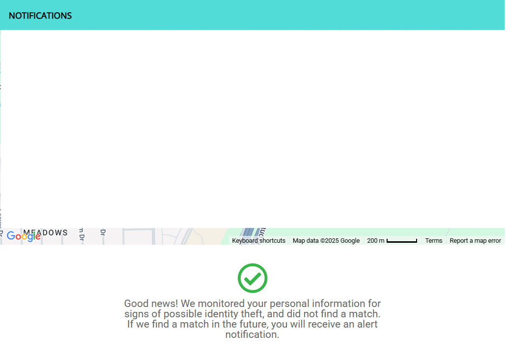 IDnotify social security number monitoring tab