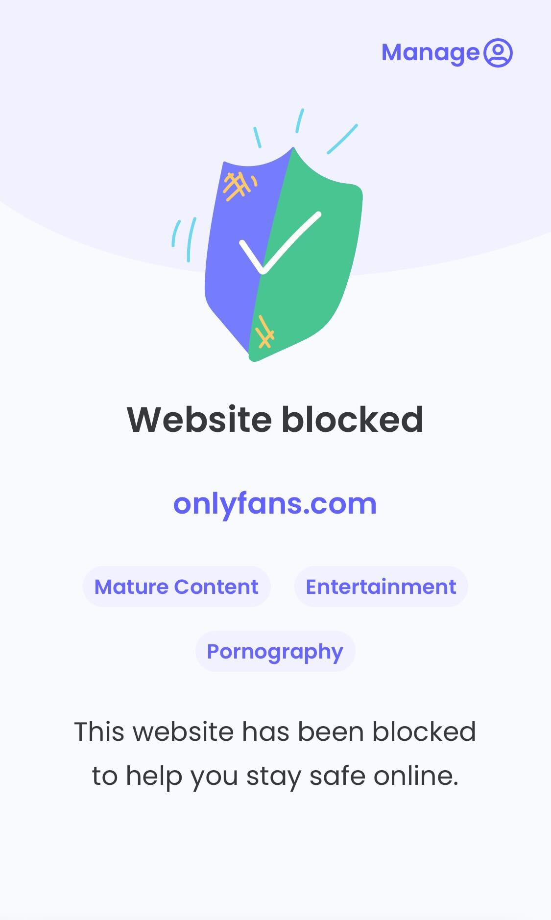 Qustodio website block on onlyfans.com