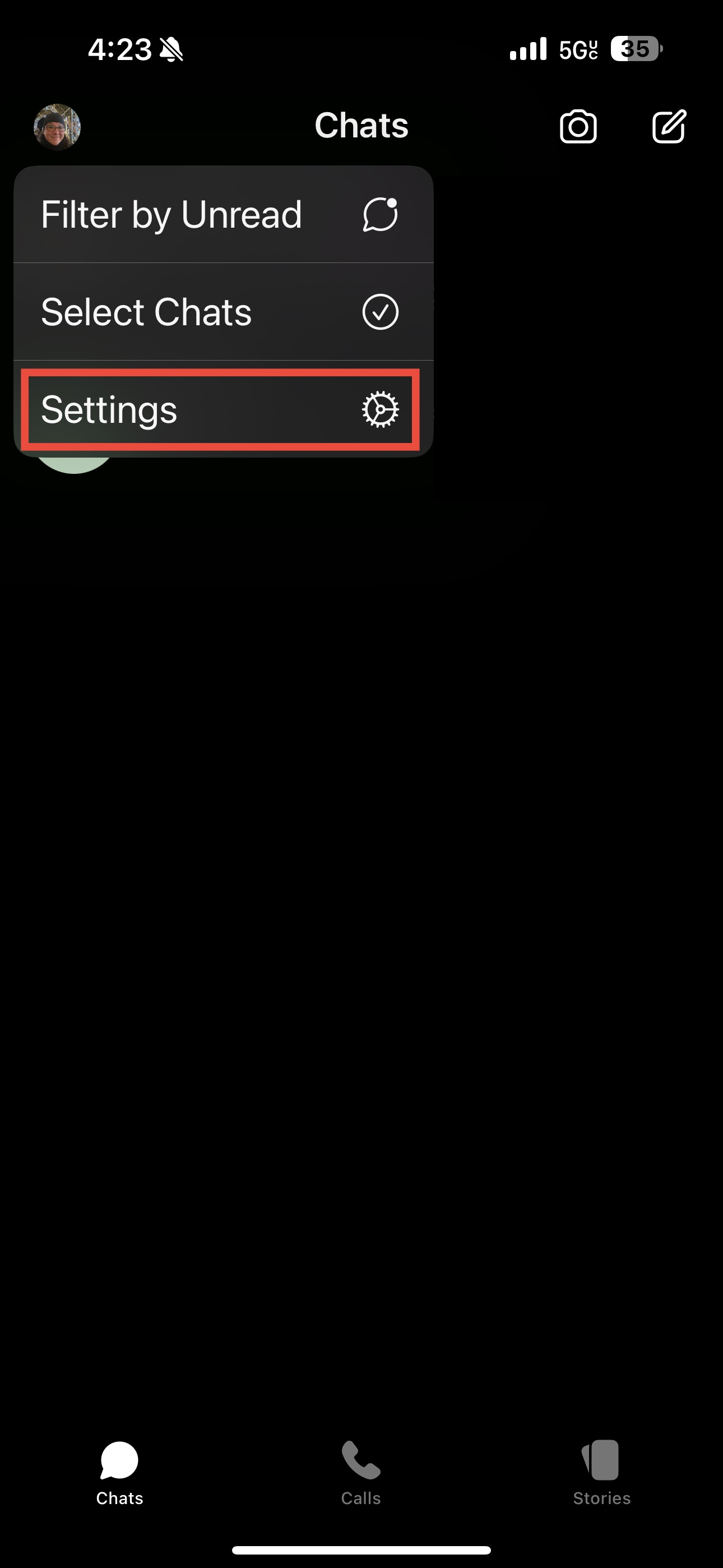 Signal app Settings