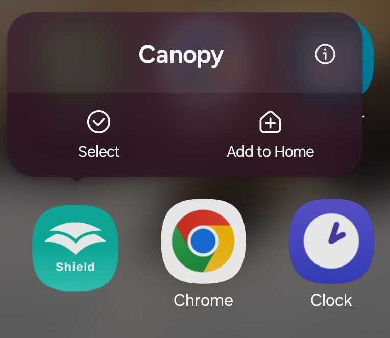 Child device can't uninstall Canopy on Android