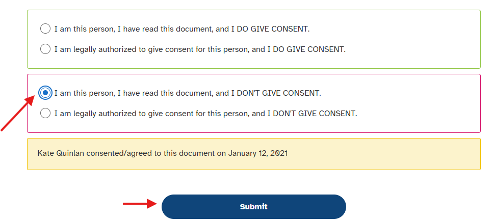Revoke consent 3 23andMe