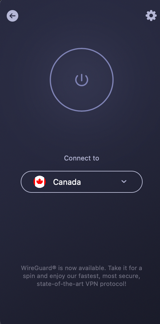 We connected to a CyberGhost VPN server in Canada to access TikTok
