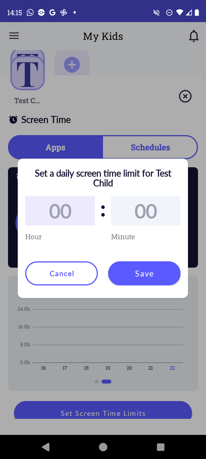 Set screen time limits with FamilyKeeper