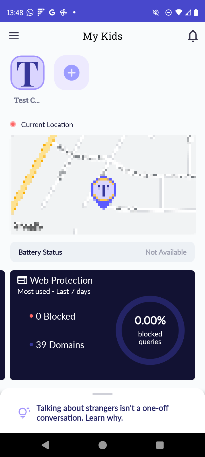 FamilyKeeper geo-fencing