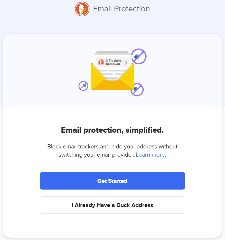 DuckDuckGo Privacy Pro email protection feature