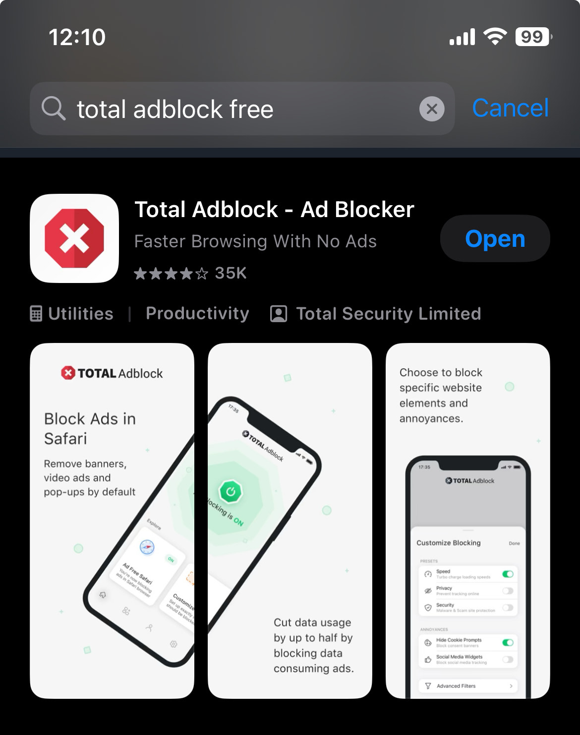 Get Total Adblock for Safari iOS