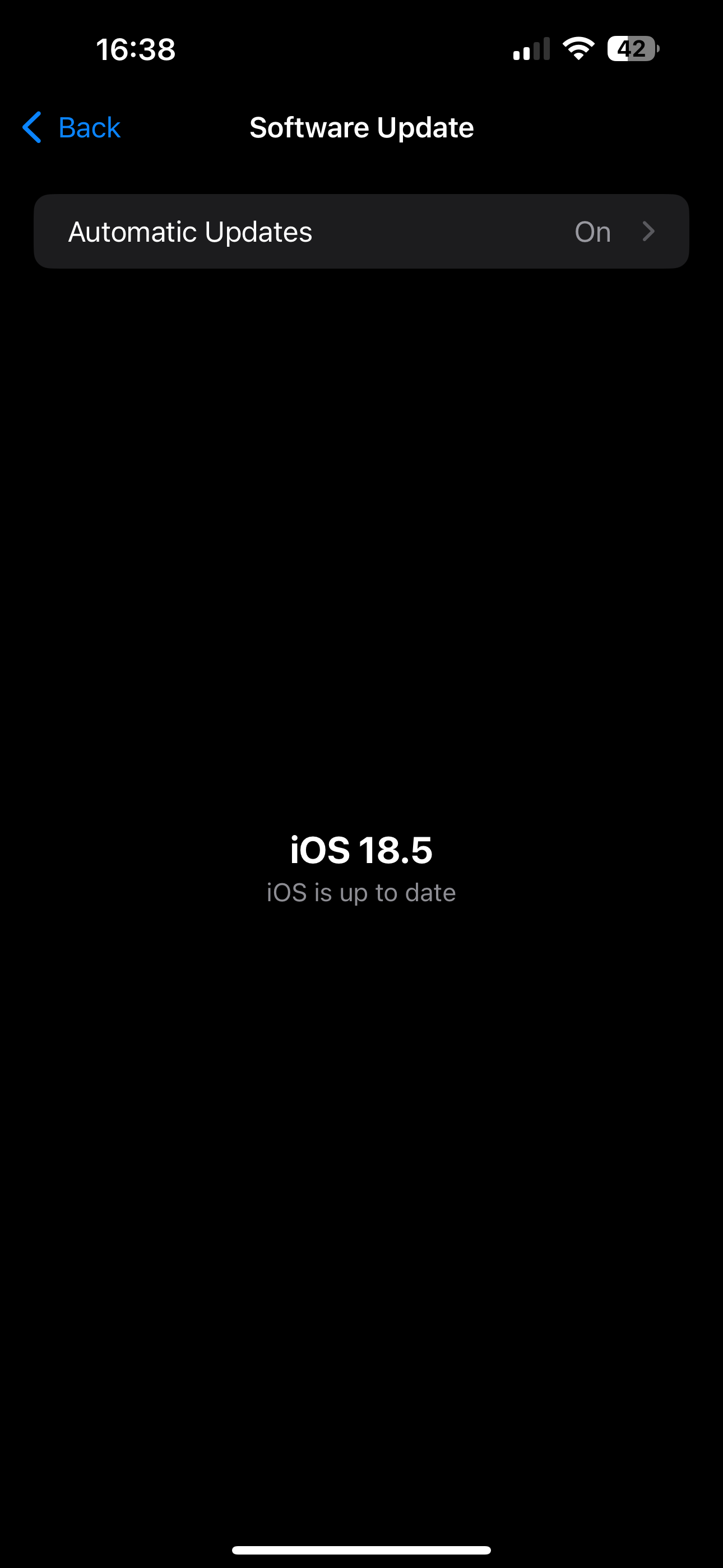 iOS software update