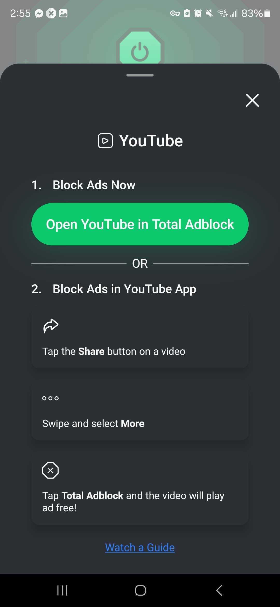 Total Adblock alt method of bypassing YouTube ads on iPhone