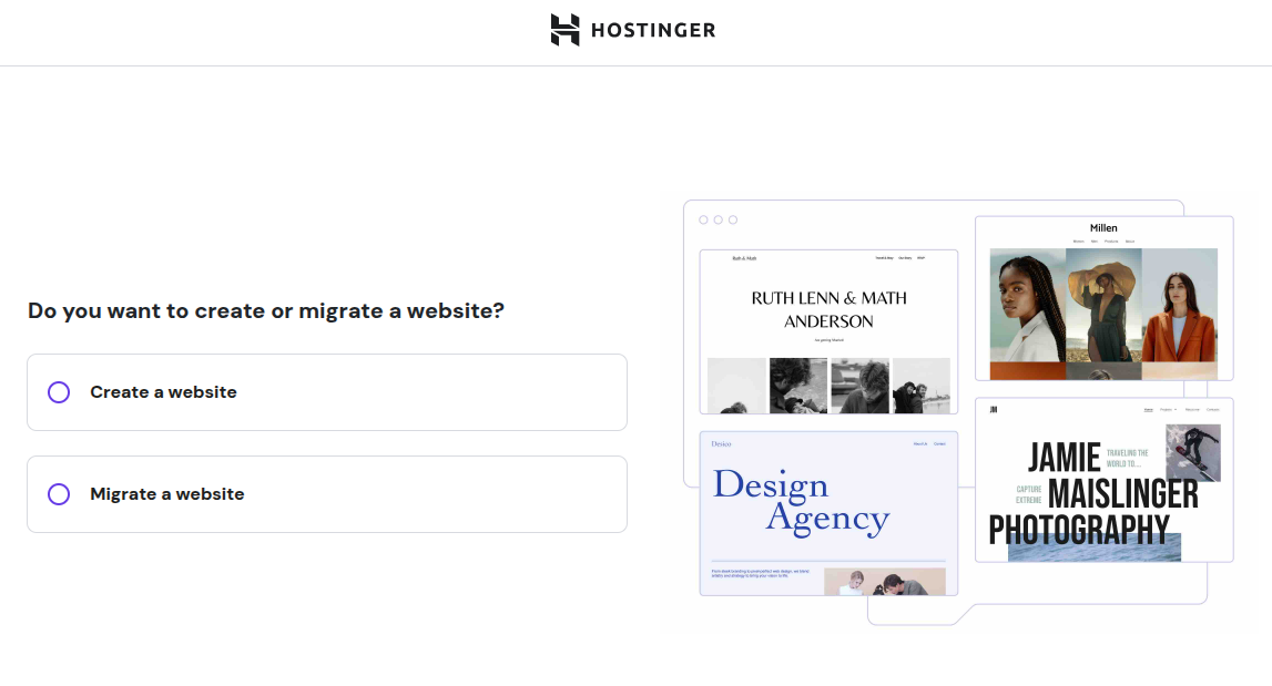 Hostinger website builder 