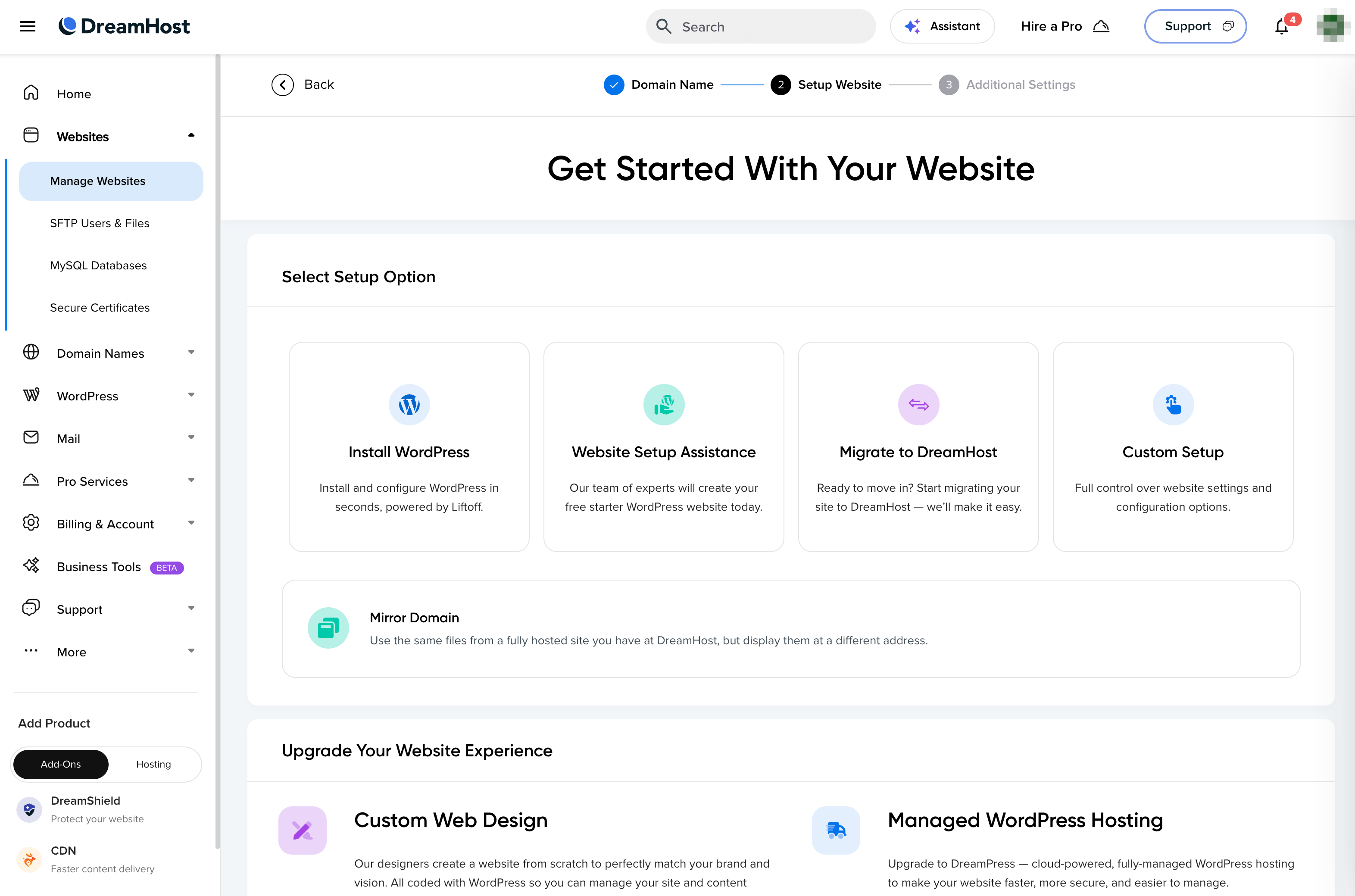 DreamHost Liftoff AI web builder for All About Cookies review