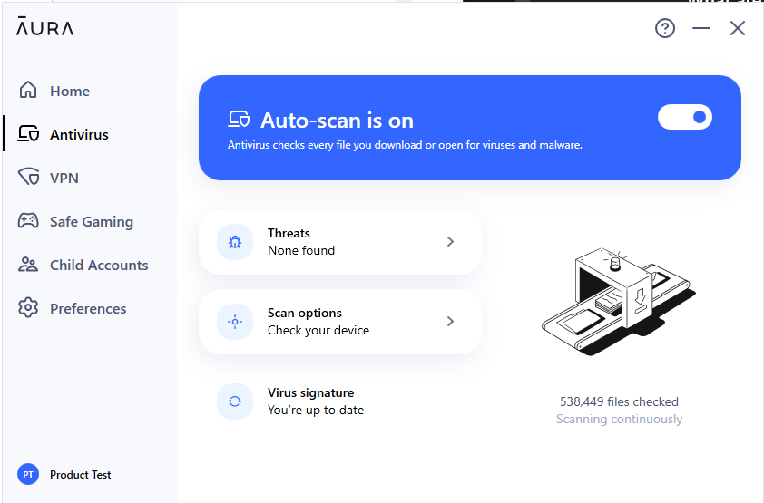 Aura Antivirus is included with Aura Ad Blocker