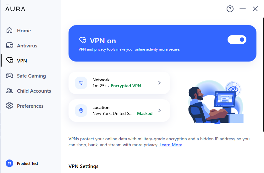 Aura VPN is included with Aura Ad Blocker