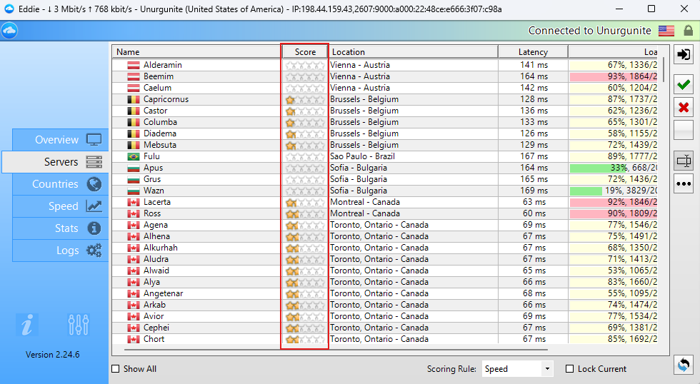 AirVPN has poor server performance 