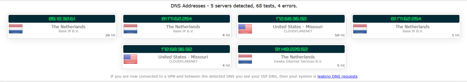 PrivadoVPN passed kill switch test