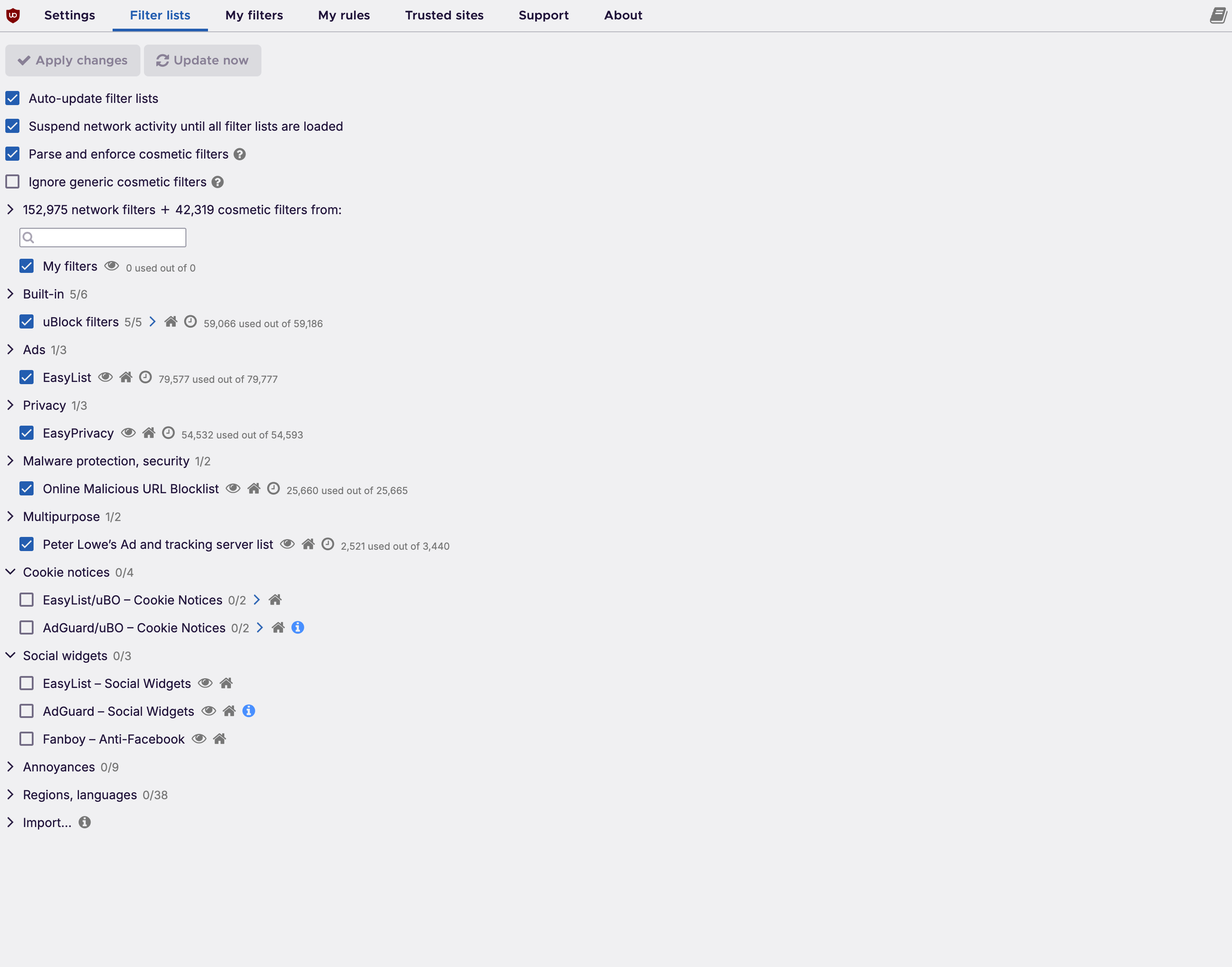 uBlock Origin customization and open source coding