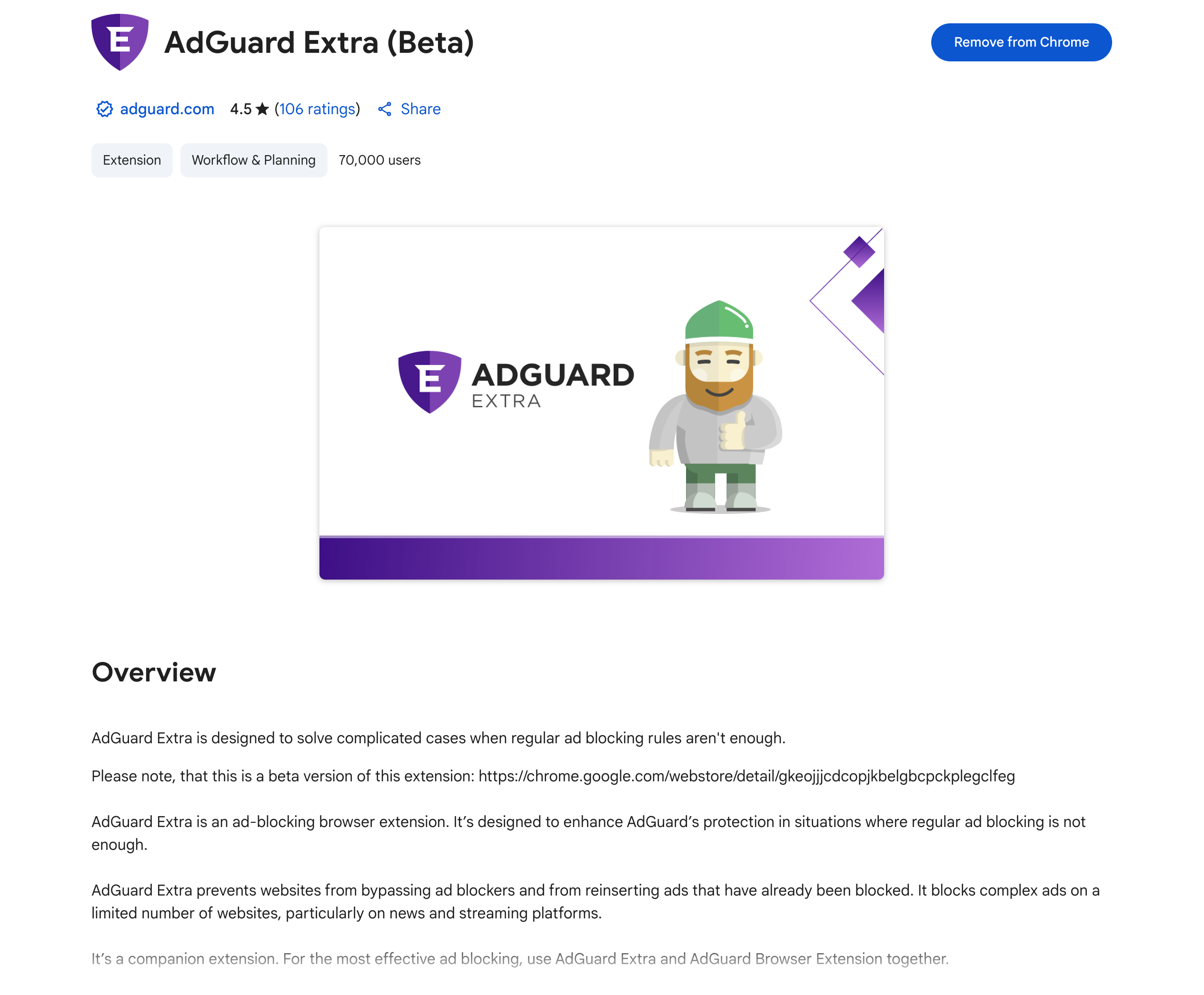AdGuard beta ad blocker for blocking Twitch ads