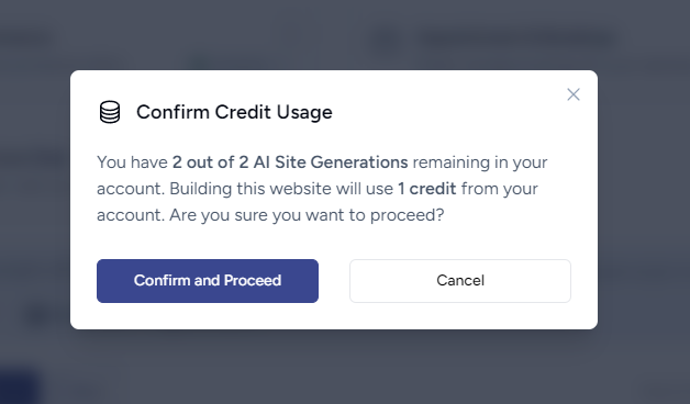 ScalaHosting AI builder step 9