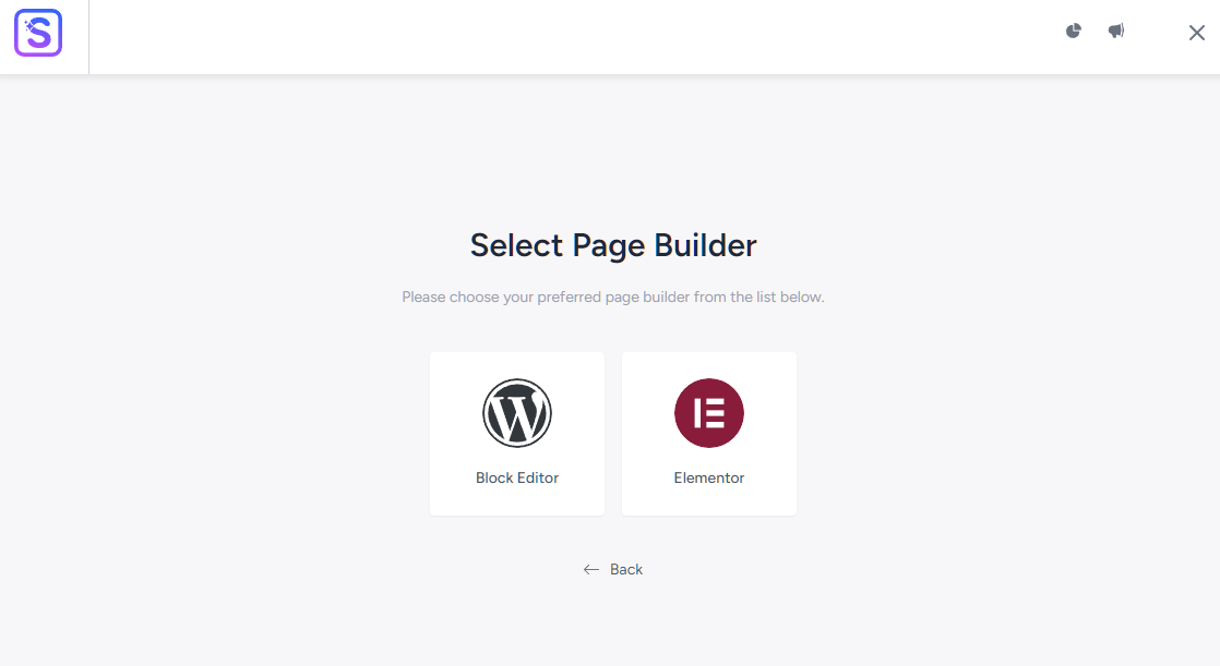 ScalaHosting step 1 builder
