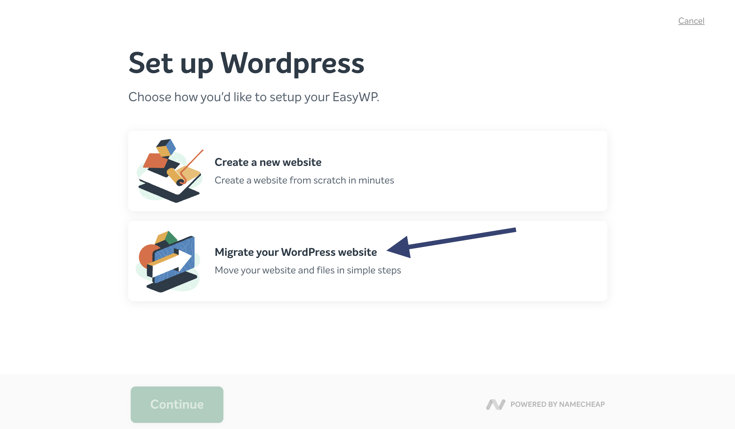 Namecheap migration request