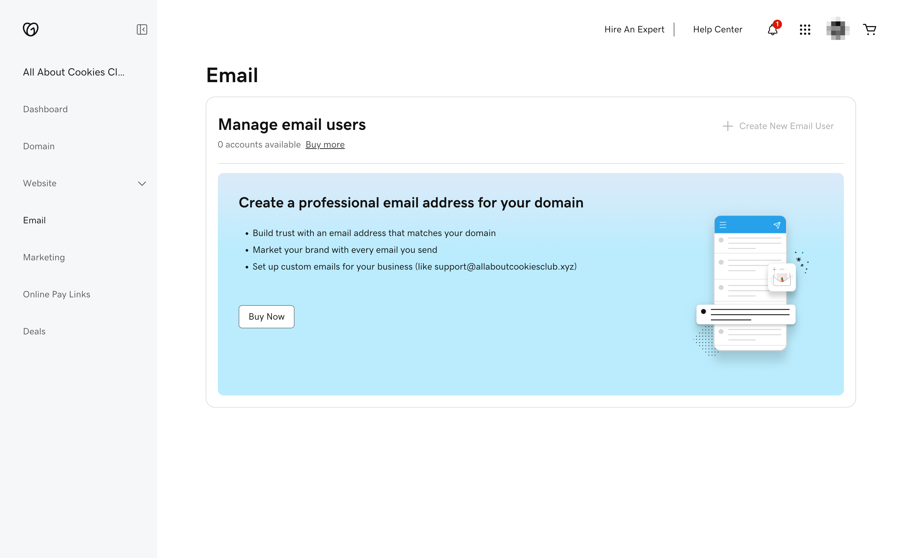 GoDaddy email